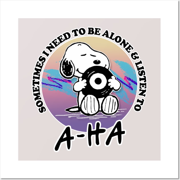 A-Ha - Vinyl Record Geek Design Wall Art by DankFutura